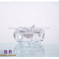 Decorative Carved Clear Crystal candy Jar